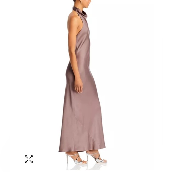 Anine Bing Eliana Silk Cowl Neck Dress size Large NWT - Picture 5 of 16